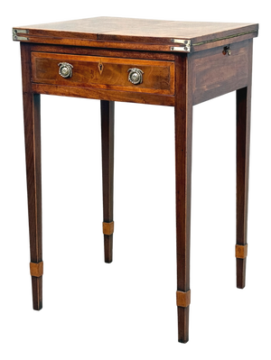 Georgian Mahogany Patience Card Game Table, 1780