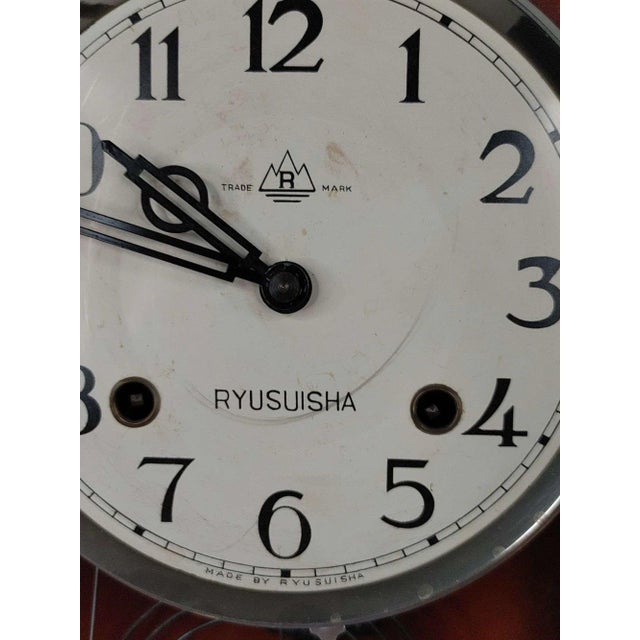 1960s Vintage Ryusuisha Wall Clock For Sale In Denver - Image 6 of 6