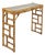 Mid-Century Bamboo, Rattan and Glass Console Table from Vivai del Sud, Italy, 1970s For Sale