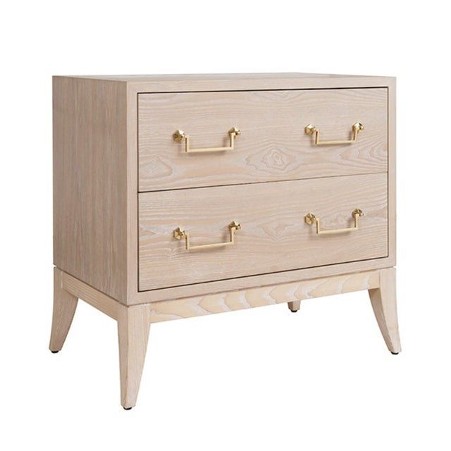 New special order item. Not vintage. Introducing the Kenna Sabre Leg Two Drawer Side Table - with a touch of sass in its...