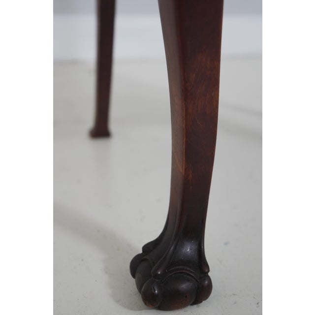 Brown Set of 4 Antique Chippendale Style Mahogany Dining Chairs For Sale - Image 8 of 18