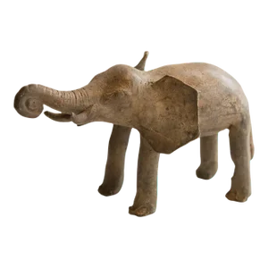 Vintage African Elephant Sculpture