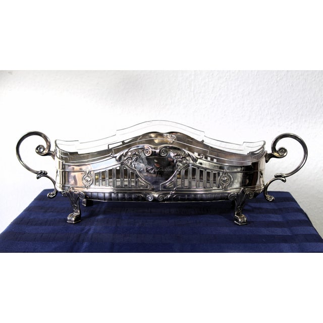 Silver-Tin Jardiniere attributed to Quist, Germany, 1890s For Sale - Image 11 of 11