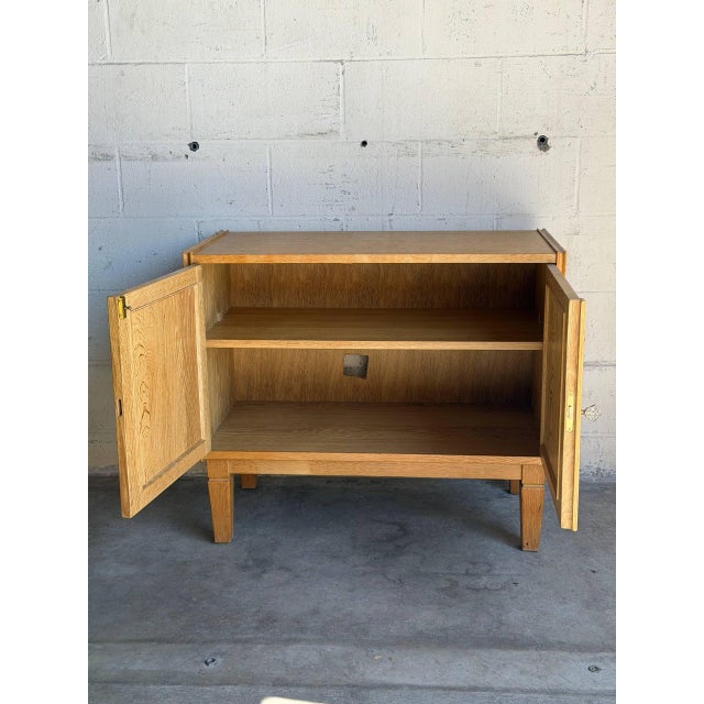 Danish Oak Small Storage Cabinet Mid-Century Modern 1960s For Sale - Image 9 of 11