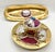 Rococo Antique Paris Porcelain Inkwell and Pen Tray with Watteau Scenes and Gilt Brass, 19th Century, Set of 2 For Sale - Image 3 of 15