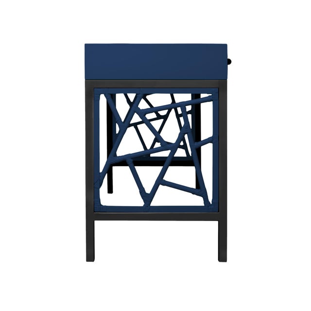 Not Yet Made - Made To Order Tiffany Writing Desk - Navy For Sale - Image 5 of 9