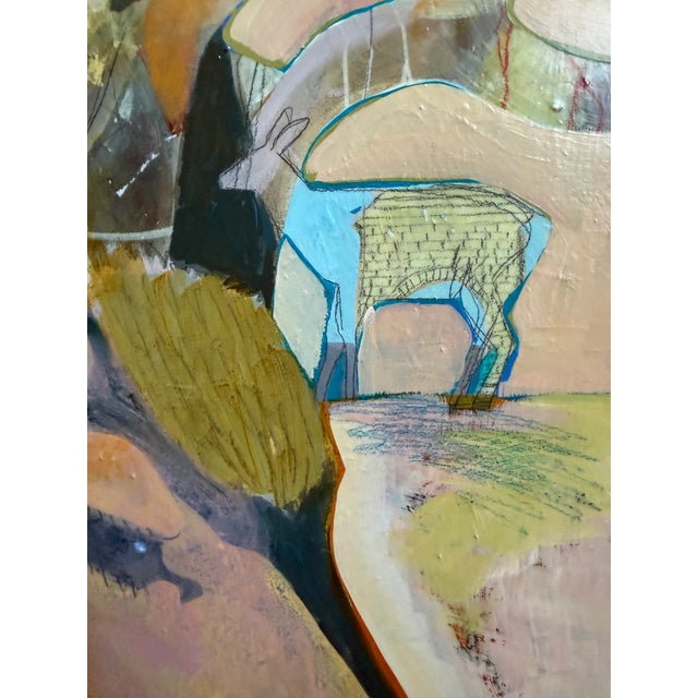 This layered painting depicts a Black Tailed Deer that was roaming around the neighborhood in Gardiner, MT where I was...