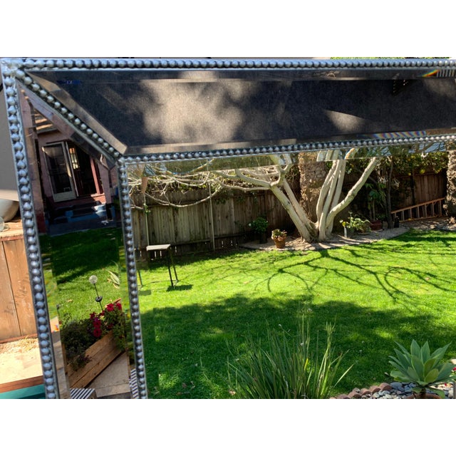 Horchow AntiquedSilver Beaded Floor Mirror Chairish