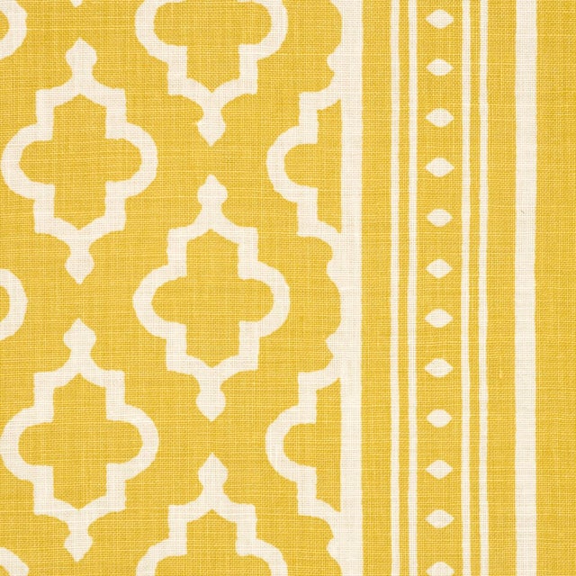 Schumacher SAMPLE - Schumacher x Veere Greeney Jake Fabric In Mimosa For Sale - Image 4 of 5