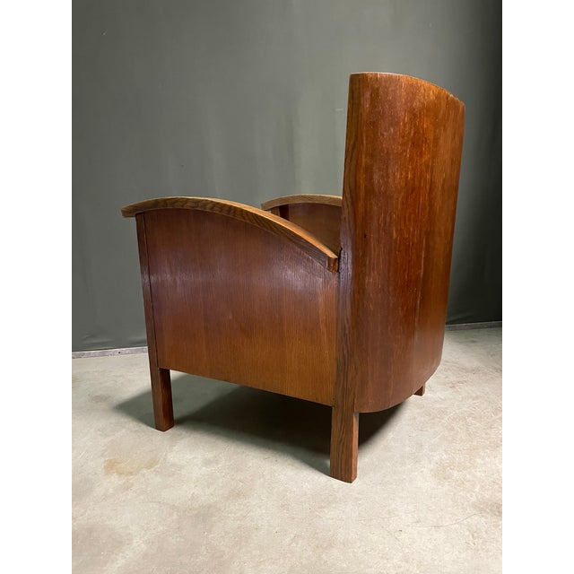 Vintage Amsterdam School Armchair, 1920s For Sale - Image 6 of 6