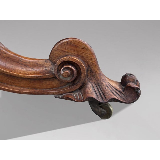 19th Century Victorian Burr Walnut Centre Table, 1850s For Sale - Image 4 of 14