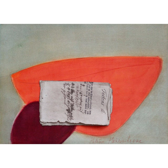 Helena Heinrihsone, Rose, Mixed Media on Paper For Sale - Image 9 of 9