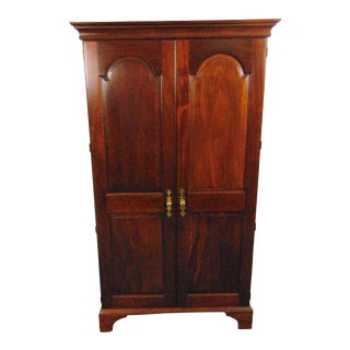 L & J G Stickley Chippendale Style Mahogany Tv Armoire For Sale