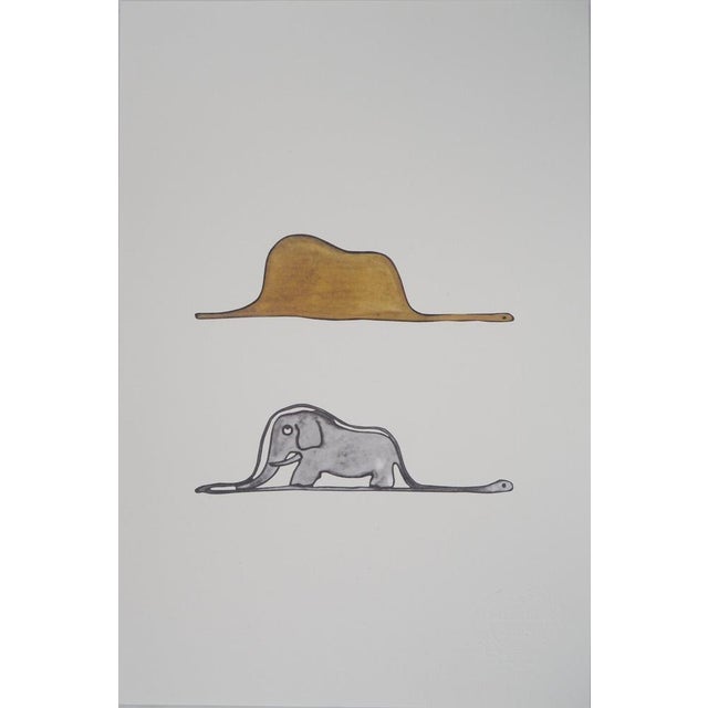 Antoine De Saint-Exupery, Le Petit Prince, un éléphant dans un chapeau, Lithograph For Sale - Image 6 of 6