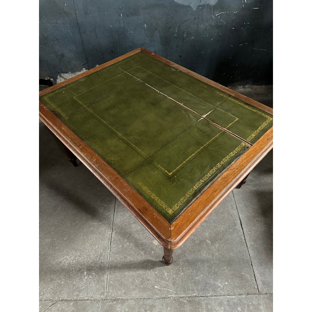 Wood 19th Century English Library Table For Sale - Image 7 of 10