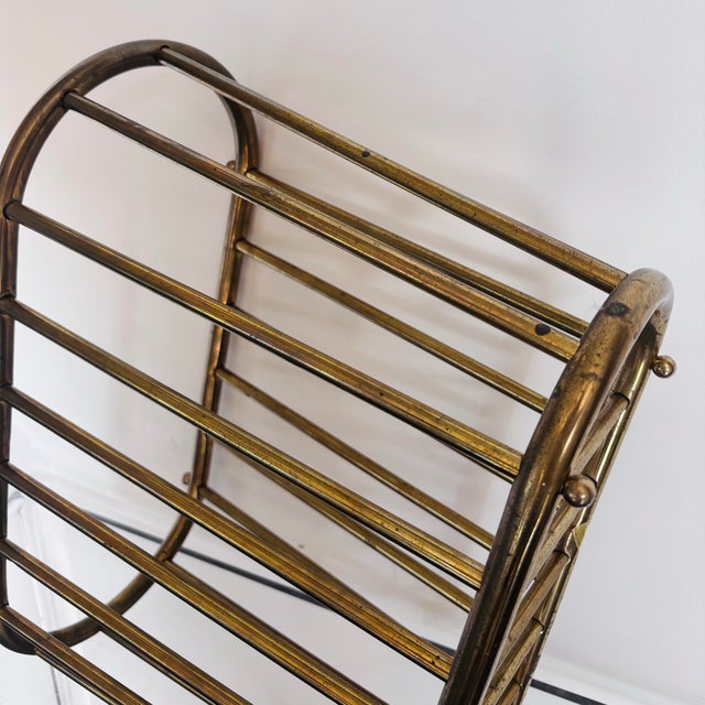 Vintage Hollywood Regency wonderful mid century modern Italian stylish magazine-book rack is a practical & beautiful...