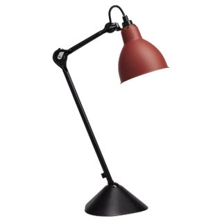 Red Lampe Gras N° 205 Table Lamp by Bernard-Albin Gras For Sale