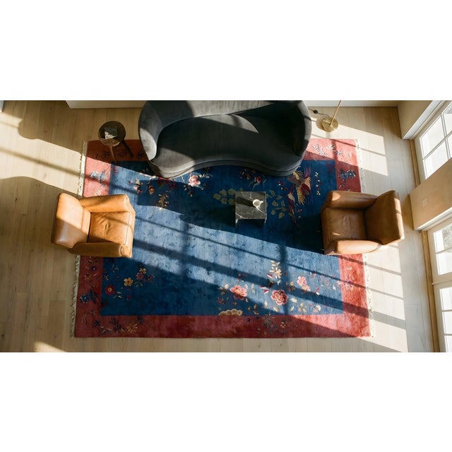 1920s Chinese Art Deco Carpet ( 9' x 11 6" - 275 x 350 ) For Sale In New York - Image 6 of 8