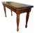 Elegant Cherry Wood Side / Sofa Table W/ Stunning Marble Top For Sale