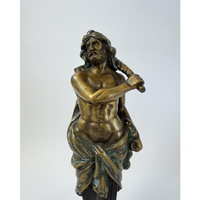 Mediterranean Bronze Sculpture of Zeus – 13" For Sale - Image 3 of 8