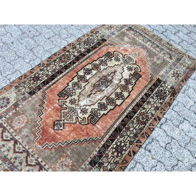 Vintage Decorative Turkish Area Rug 3 8x6 5 Chairish