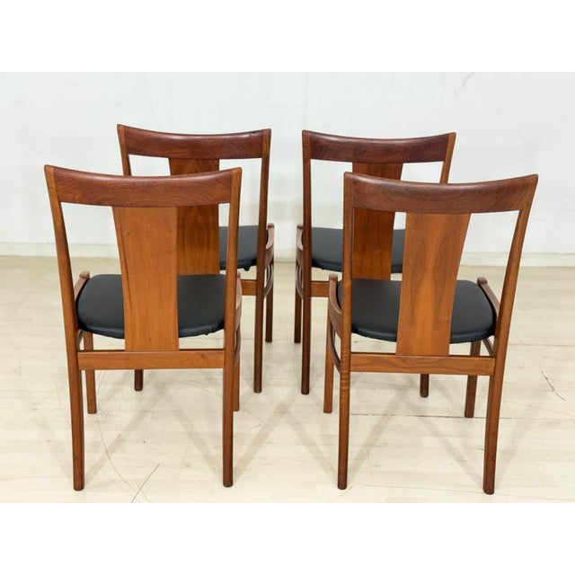 Vintage Dining Chairs in Teak by Albin Johansson, Set of 4 For Sale - Image 9 of 13