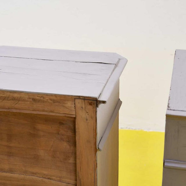 Dove Grey Bedside Tables, 1930s, Set of 2 For Sale - Image 14 of 16