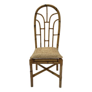 Vintage Bamboo Armchair, 1970s For Sale
