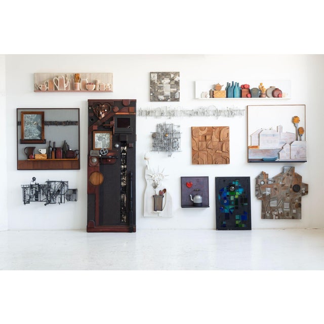 Metal 1980s Max Neufeldt Metal Collage –Assemblage Sculpture For Sale - Image 7 of 7