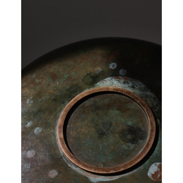 Large Danish Modern Tinos Tray in Patinated Bronze, 1930s For Sale - Image 12 of 14