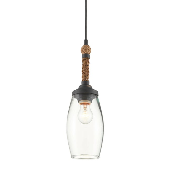 Modern Currey & Company Hightider Pendant For Sale - Image 3 of 3