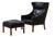 Set of Mod. 2204 Lounge Chair and Ottoman from Børge Mogensen, 1960s For Sale