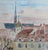 Yves Brayer, A Street in Beaune, Watercolor For Sale - Image 4 of 16