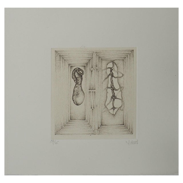 Fred Deux, Double Games, Original Engraving For Sale