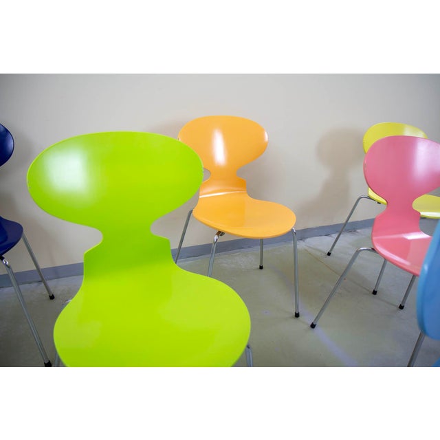 Blue Ant 3101 Chairs by Arne Jacobsen for Fritz Hansen, 1995, Set of 6 For Sale - Image 8 of 18