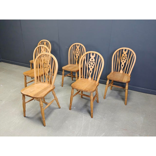 Vintage Dining Chairs from Ercol, 1950s, Set of 6 For Sale - Image 9 of 14