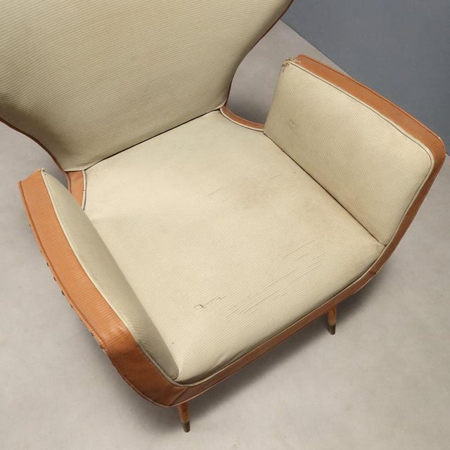 White Vintage Lounge Chairs, 1960s, Set of 2 For Sale - Image 8 of 11