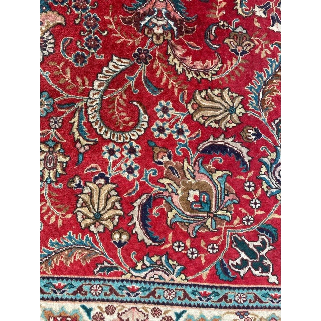 Vintage Tabriz Rug For Sale - Image 6 of 18
