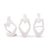 Kenneth Ludwig Chicago Contentment Ceramic Sculpture- Set of 3 For Sale - Image 4 of 11