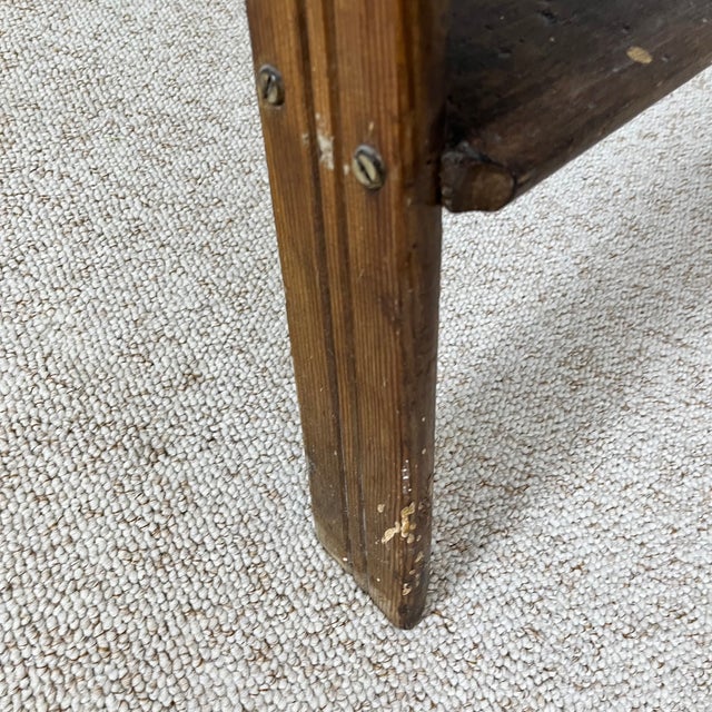 Large Wooden Painters Stepladder, 1940s For Sale - Image 12 of 13