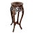 Late 20th Century Chinese Rosewood Plant Stand With Mother-of-Pearl Floral Detail For Sale