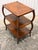 Late 20th Century Henredon Acquisition Three Tier Side Table Solid Mahogany and Crushed Bamboo For Sale In Miami - Image 6 of 11
