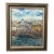 “Afternoon on the Waterfront” - Oil on Canvas 1986 Signed on the Bottom, Framed For Sale