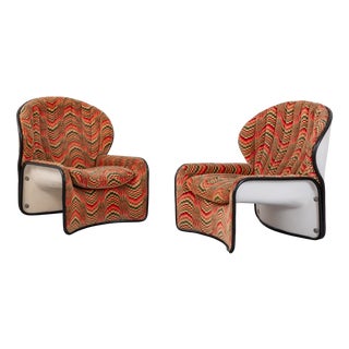 Vintage Lotus Chairs by André Vandenbeuck for Strässle, 1970s, Set of 2 For Sale