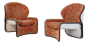 Vintage Lotus Chairs by André Vandenbeuck for Strässle, 1970s, Set of 2