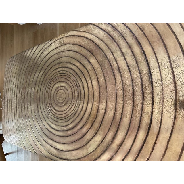 Low Table Texturized Brass Top in the style of Ado Chale, France, 1970 For Sale - Image 15 of 16