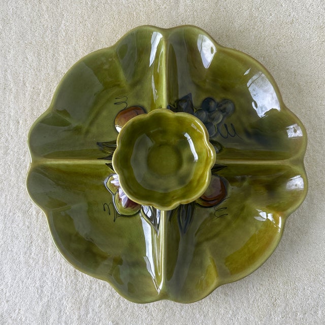 Mid-Century Modern Vintage Los Angeles Pottery Serving Platter For Sale - Image 3 of 9