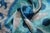Textile Light Blue Hand Knotted Turkish Silk Velvet Ikat Pillows For Sale - Image 7 of 9