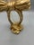 Art Deco 1996 Gold Gilt Bow Pedestal Glass Vase For Sale - Image 3 of 6