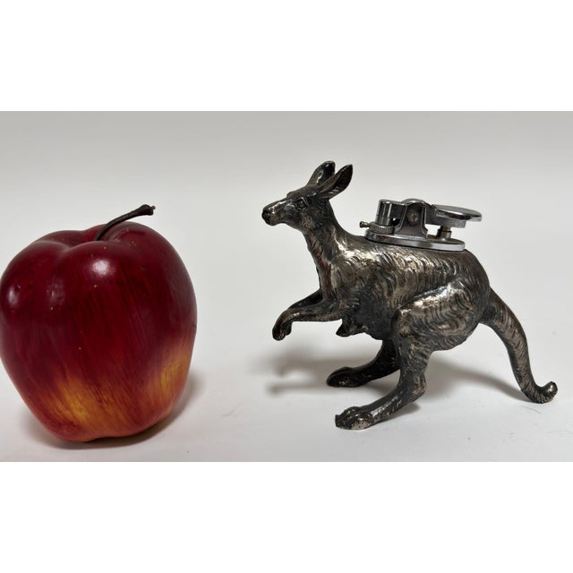 Japanese Figural Kangaroo Tabletop Lighter, Cast Metal, Circa 1960 For Sale - Image 9 of 15